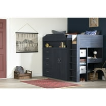 South Shore Ulysses, Traditional Bed, Twin Blue