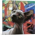 thumbnail image 1 of ARTCANVAS Sphynx Cat Breed Modern Canvas Art Print - Size: 18" x 18" (1.50" Deep), 1 of 9
