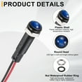 thumbnail image 3 of Uxcell 5Pcs 6mm Luz Indicadora, 110V-220V AC/DC LED Carcasa Plástica Lámpara de Señal a Prueba de Agua IP67, Azul, 3 of 6