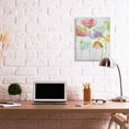 thumbnail image 2 of Stupell Industries Saturated Watercolor Flowers Whimsical Blue Pink Green Design by Vanessa Austin, 24" x 30", 2 of 6