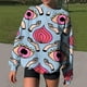 thumbnail image 2 of Blusa de manga larga con estampado de cuello redondo de gran tamaño para mujer Pompotops  gfhjh2588, 2 of 4