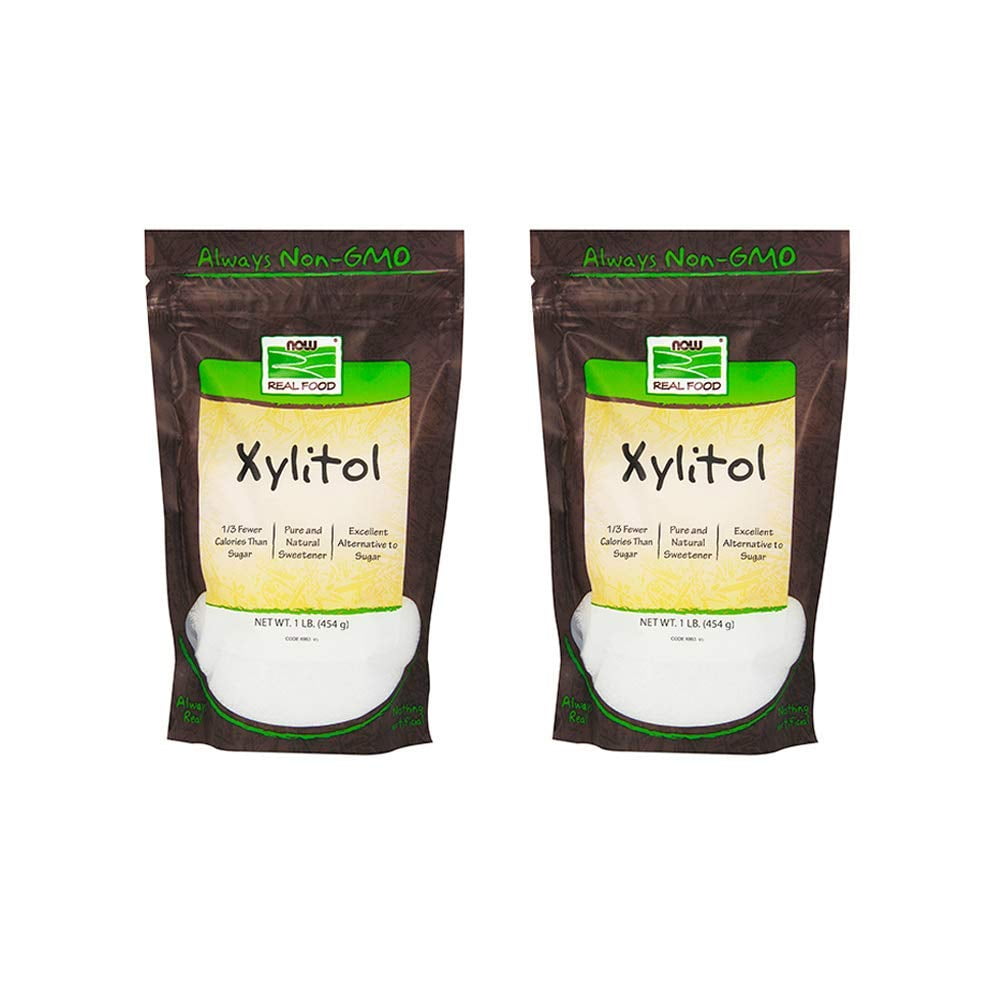 NOW Foods Xylitol, 1 Pound (2 Pack)