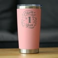 thumbnail image 2 of Bevvee Insulated Travel Tumbler 20 oz Cheers 1 Year Gifts for Anniversary Celebrations Tumblers, 2 of 4