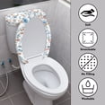 thumbnail image 4 of HELLHERO Butterfly Flowers Stylish Lid Cover Set for Toilet Soft Adjustable for Household, 4 of 8