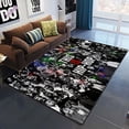 thumbnail image 1 of Tapis de sol rectangulaire avec motif imprimé étoile de musique hip-hop, tapisserie non ald lea, polymère de yoga, jeu de bébé rampant, salon1160x90cm (23x35 in) zhangyuxiang unisex, 1 of 2