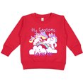thumbnail image 2 of Inktastic My Grandma Loves Me Unicorn Toddler Sweatshirt, 2 of 4