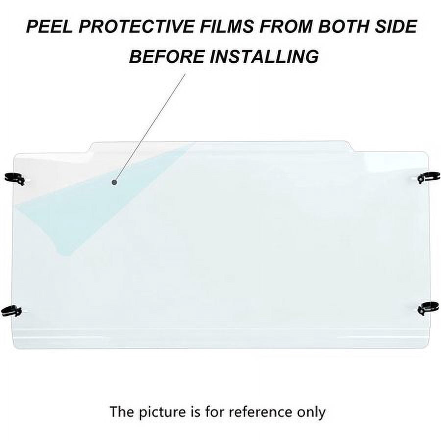 Kojem Smoke Full Windshield Heavy Duty Front Scratch Resistant UTV Windscreen for John Deere XUV 835E 835M 865E 865M 2018 2019 2020 2021 2022