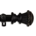 thumbnail image 2 of Royal 1" Curtain Rod 48-84 inch - Black, 2 of 2