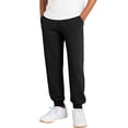 thumbnail image 3 of CPNG Children's Thin Jogger Sweatpants Straight Leg Elastic High Waist Casual Loose Cozy Sports Pants with Pocket(Black,11-12 Years), 3 of 9