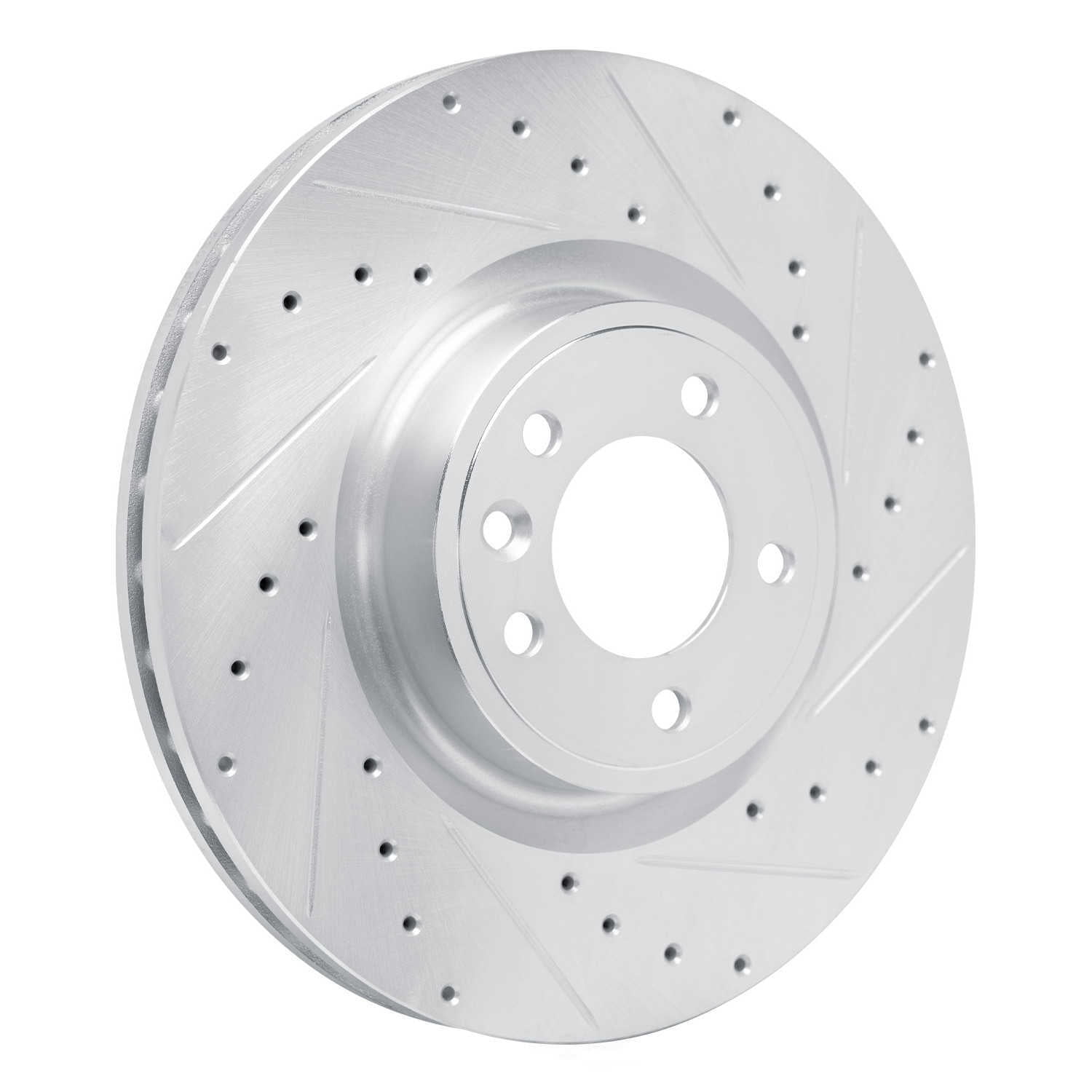 Dynamic Friction Company 631-11032R DFC Brake Rotor - Drilled And Slotted - Silver