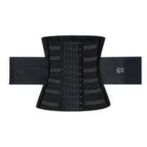 2DXuixsh Waste Band Women Waist Trainer Belt Abdominal Control Waist Cincher Sport Waist Trimmer Sauna Sweat Workout Girdle Slim Belly Band Waist Firm Compression Black Size S