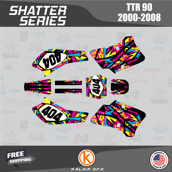 Kalair GFX Graphics Kit for Yamaha TTR90 (2000-2008) Shatter Series