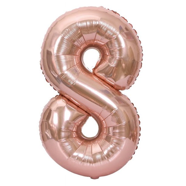 Globo de aluminio digital grande de 90 cm, globo de helio de papel de aluminio para cumpleaños de 40 pulgadas, dorado, plateado y oro rosa