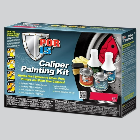 Por 15 Caliper Paint 42839 Heat Resistant to 500 Degrees Fahrenheit; Red