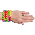 thumbnail image 4 of 12 Pack- Colorful Rainbow Stretchy Rubber Bracelets (8") Great Kids and Small Adults. Perfect for Party Favors, Carnival Prizes, Goodie Bags, Fundraisers, Giveaways, etc., 4 of 4