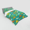thumbnail image 2 of Ambesonne Cartoon Bedding Set 4 Pcs, Puffy Clouds Funk Art, Queen, Multicolor, 2 of 2