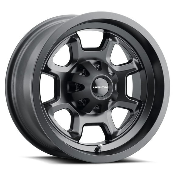 12x7 Vision ATV/UTV 415 Bomb UTV Matte Black Wheel 4x110 (2.5mm)