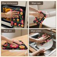 thumbnail image 6 of 2 Pcs Pioneer Flower Floral Print Pattern Kitchen Towels, Funny Microfiber Dish Towel Set, 18" X 26" Tea Towels, 6 of 6
