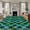 Dark Green, variant on Round Area Rugs Collection 3 Ft, Vintage Green Check Non-Slip Residential Carpet, Geometric Tartan Plaid Ethnic Indoor Crawling Mats Doormat Runner Rugs Play Mat forBedroom