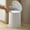 White-250, variant on AuroraX Stylish Office Trash Can with Press Top Lid Khaki Small Odor Seal 2 Gallon Garbage Container Basket Minimalist Plastic Trash Bin for Dormitory Living Room Bathroom Kitchen