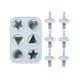 thumbnail image 1 of Juego de moldes for paletas de helado de silicona de 6 piezas DIY - Fabricante de paletas hecho a mano for deliciosos dulces congelados, 1 of 2