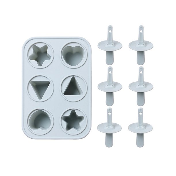Juego de moldes for paletas de helado de silicona de 6 piezas DIY - Fabricante de paletas hecho a mano for deliciosos dulces congelados