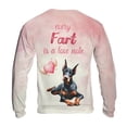 thumbnail image 2 of Every Fart is Love Note Doberman Pinscher Guilty Face Happy Valentine's All Over Print 3D Sweatshirt Unisex Merch Doberman Dog Lover Gifts - 01016, 2 of 6