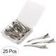 thumbnail image 2 of 25 Pieces Duck Bill Hair Clips, 3.5 Inch Rustproof Metal Alligator Curl Clips with Holes for Hair Styling, Thick Hair Sectioning, Salon, Bows DIY, 2 of 5