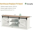 Kurapika Fireplace TV Stand for up to 75" TV, Farmhouse Entertainment