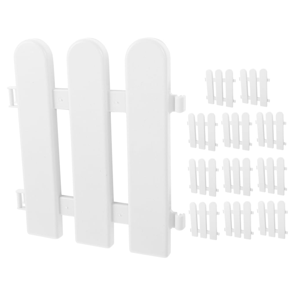 Masteelf 12pcs Garden Decorative Fence Lawn Plant Fence Border Garden Landscape Fence Decors Garden Fence Ornament Multi-use Fence Decor