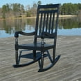 thumbnail image 2 of Carolina Classic Belmont Wooden Slat Rocker in Black, 2 of 3