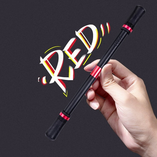 3PC Black Rotating Finger Pen – Spinning Fidget Pen For Stress Relief & Writing