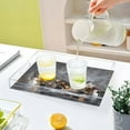 thumbnail image 6 of WOBOGO Acrylic Serving Trays 15.7x11.8 Inch Spill Proof Clear Decorative Organizer with Handle Christmas Backdrop Pattern, 6 of 7