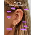 thumbnail image 5 of ChicSilver 14K Gold Plated Hoop Earrings for Women, 14/16/18/20MM Classic Gold Plated Hoops, Lightweight Round Earrings, Everyday Fashion Jewelry, 5 of 9