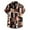 Bronze, variant on Men'sHawaiian Shirts Tropical Summer Floral Printed Short Sleeve Button Down Shirts Neon Mens Beach Shirts
