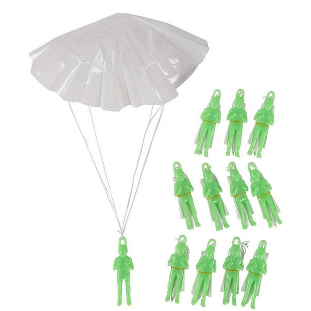 Mini Parachute Army Men 12Pack Glow in the Dark Paratrooper with