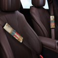 thumbnail image 3 of Chririnla Bald Eagle USA Flag 250 Print Seat Belt Covers Breathable Seat Belt Cover Pad Comfortable Premium Skin-Friendly Compatible with Vehicle SUV, 3 of 8