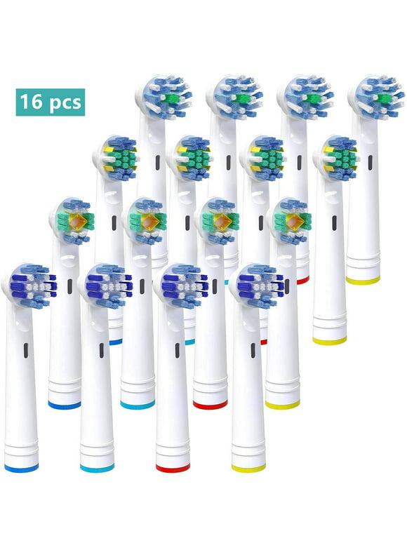 Electric Toothbrush Replacement Heads Compatible with Oral B, 4 Types ,16 Pack