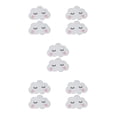 thumbnail image 2 of Guardoinrt 2pcs Cute Smiling Clouds For Decorative Wall Stickers Cloud Wall Boards ABS 3d Wall Board Easy To Install type 2 5Set, 2 of 6