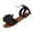Black, variant on Dressy Flat Sandals for Women, Woman Summer Sandals, Women's Flower Flat Sandals, Women's Bow Summer Dress Sandals 2026 Slingback Flats Dressy Vacation Slip On Slides Shoes, Brown 7