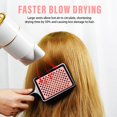 thumbnail image 3 of Aliver Wet & Dry Vented Detangling Hair Brush, Anti-static Hairbrush, Quickly Detangles and Smooths Hair, Faster Blow Drying, Hair Styling Brush - Pink, 3 of 10