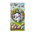 thumbnail image 2 of Weloille Easter Door Cover 1 Piece, Polyester Vivid Holiday Pattern, Reusable Decorative Party Background Banner, Suitable for Home Door Garden Wall Room Holiday Decoration, 2 of 6
