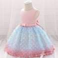 thumbnail image 5 of Cethrio Formal Plus Size Dresses Bow Cute Pink Gown Kids Dresses Size 12-18 Months, 5 of 9