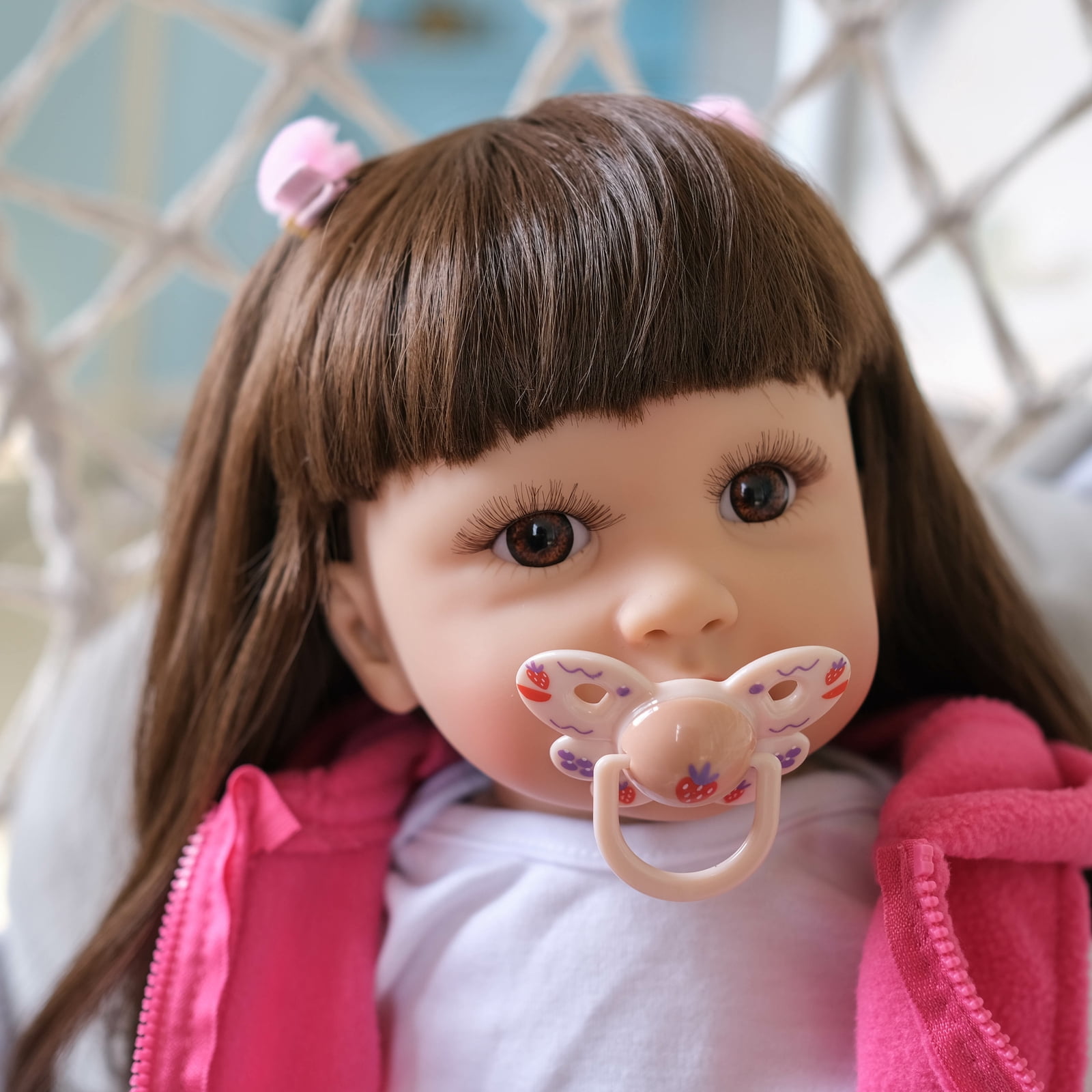 Lifelike Reborn Baby Dolls - 24" Real Baby Girl Feeling Realistic-Newborn Baby Doll Adorable Real Life Baby Dolls with Gift Box for Kids Age 3+
