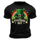 thumbnail image 1 of El Día de San Patricio de los Hombres de Manga Corta Impresión de la Tripulación Cuello Superior, Poliéster Ligero para la Fiesta de Verano de Primavera Y el Uso Diario, 1 of 9