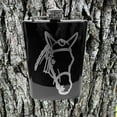thumbnail image 2 of 8oz Horse BLACK Flask, 2 of 3