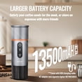 thumbnail image 3 of COTGCO Portable Espresso Maker for Travel: Portable Coffee Maker - Self Heating - Make 8 Cups Espresso One Charge - Coffee Anytime -Compatible for Nespresso Capsule - Gray, 3 of 7
