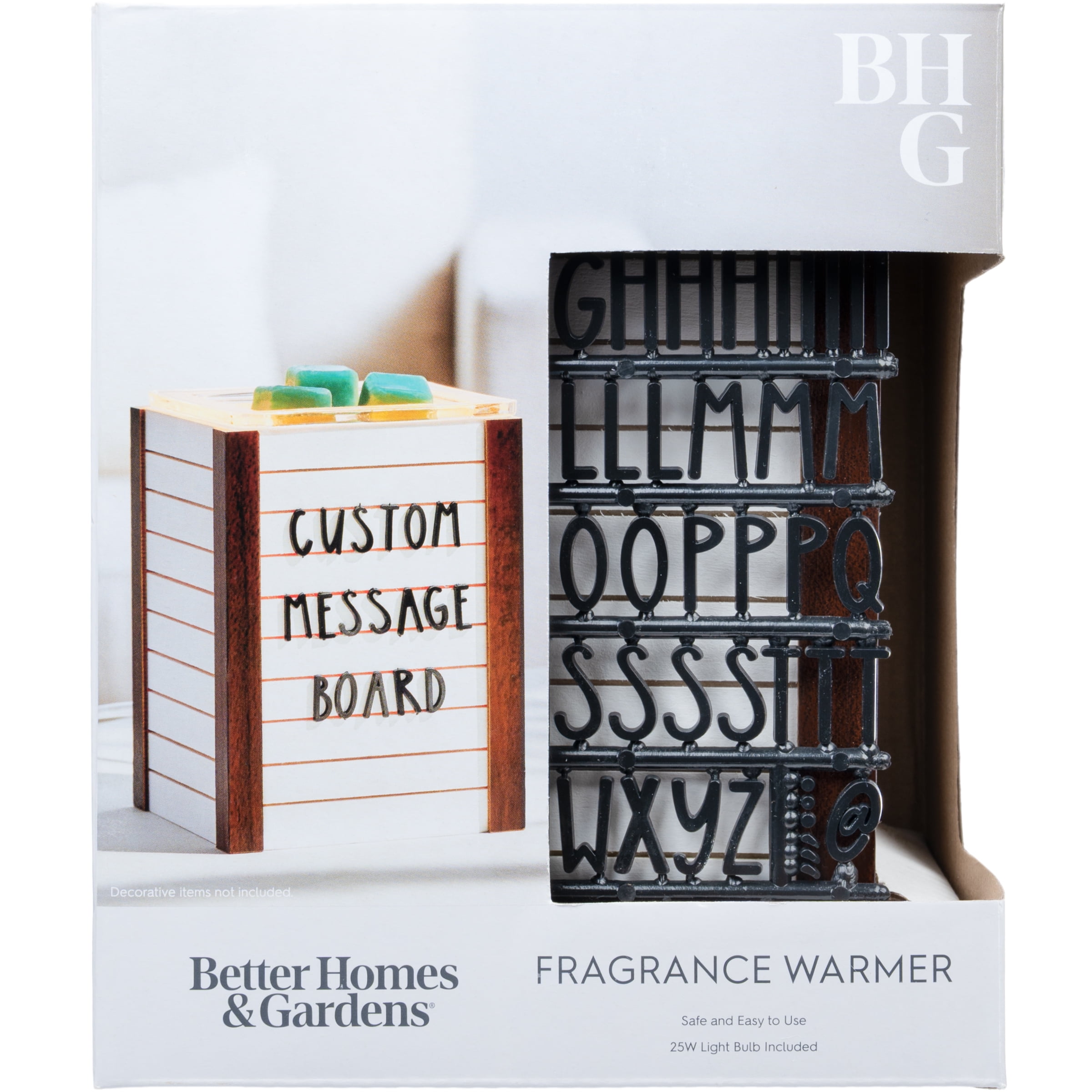 Better Homes & Gardens Letterboard Full Size Wax Warmer with Personalization Characters