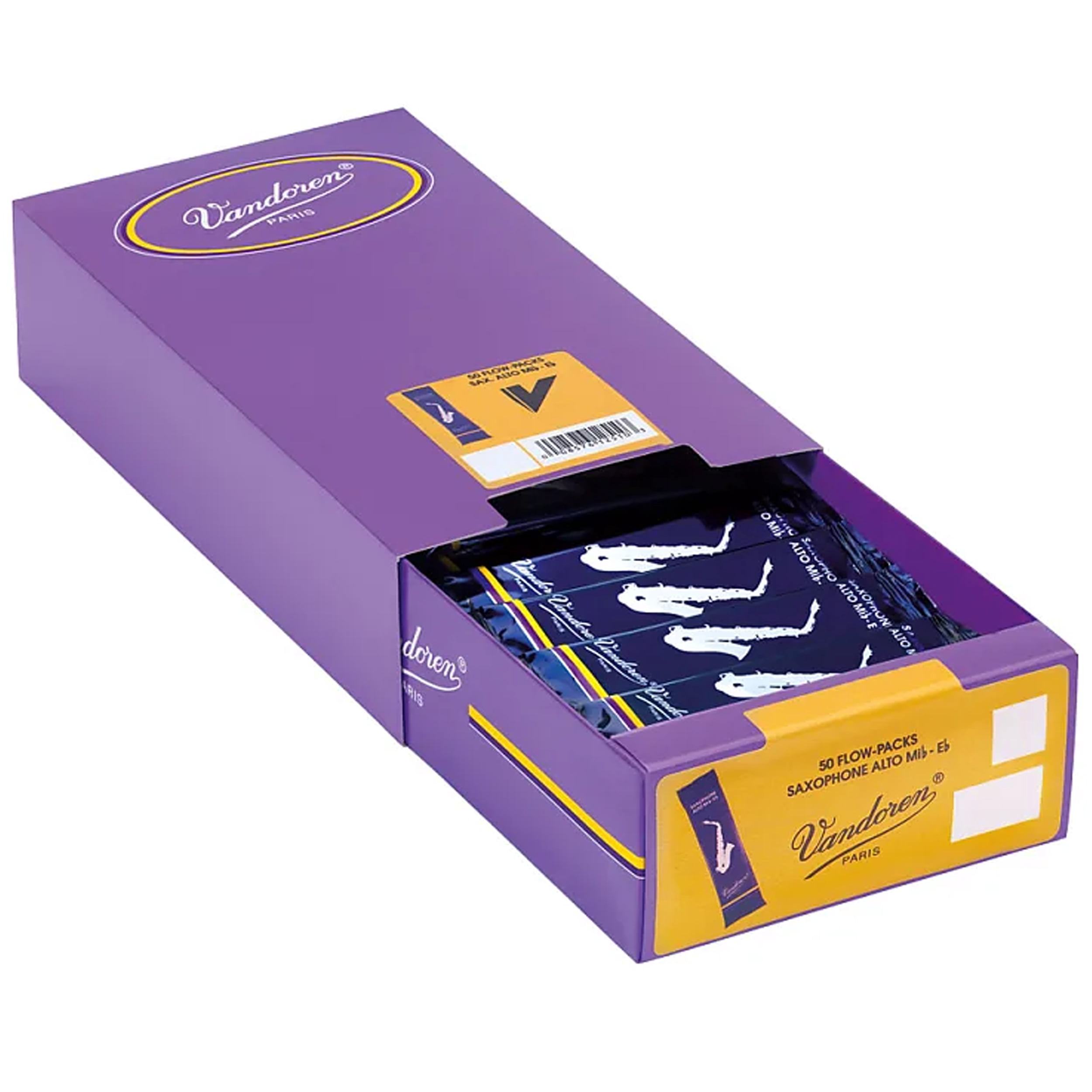 Vandoren Alto Sax Traditional Reed Box of 50 2.5 Box of 50