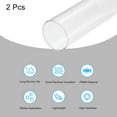 thumbnail image 3 of Acrylic Pipe Clear Rigid Round Tube 2pcs 54mm ID 60mm OD 6" for Lamps and Lanterns, Water Cooling System, 3 of 6
